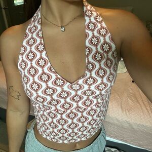 Cute floral halter top